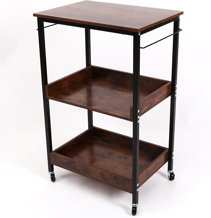 3-Tier Rolling Utility Cart - Image 5