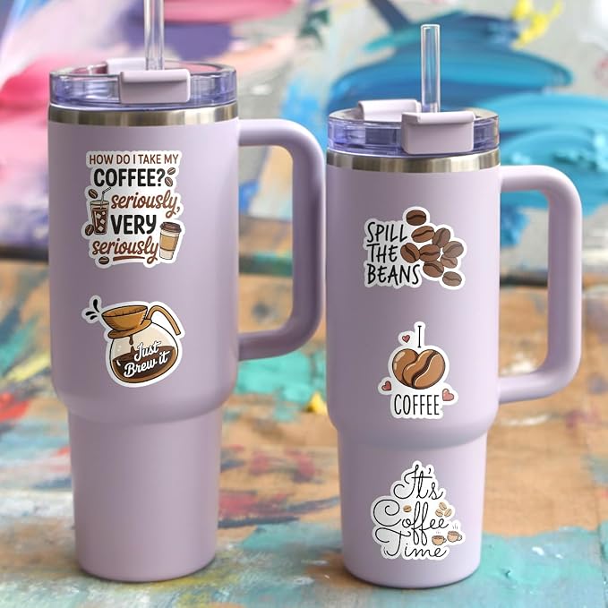 12pcs Coffee Stickers Pack for Caffeine Lovers, Baristas & Coffee Addicts – - Image 7