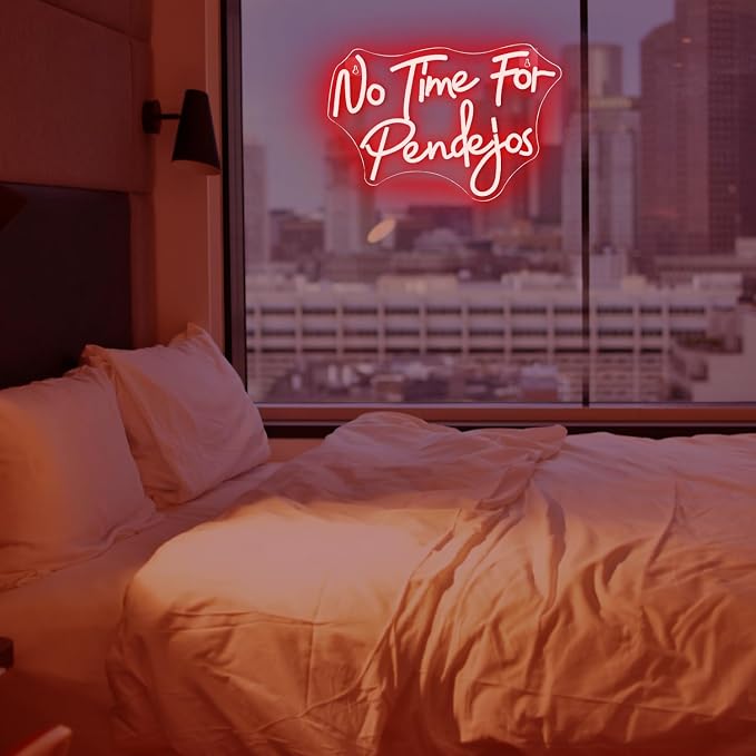 No Time for Pendejos Neon Sign Red Led Neon Light for Wall Decor Dimmable USB - Image 7