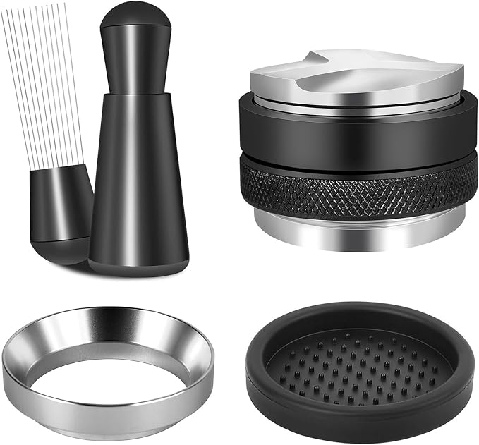 Reoszeank 51mm Espresso Accessories Kit – Coffee Distributor & Tamper Leveler by Unknown