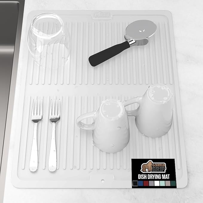 GORILLA GRIP 100% BPA-Free Patented Silicone Dish Drying Mat by Unknown