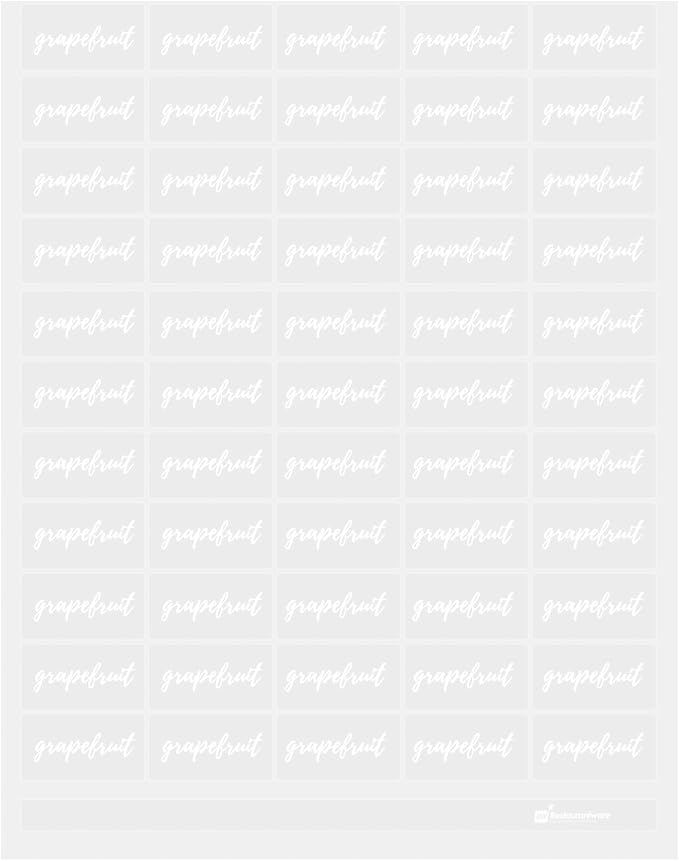 Restaurantware Label Tek 1.9 x 1 Inch Grapefruit Juice Bottle Labels 100 by Restaurantware