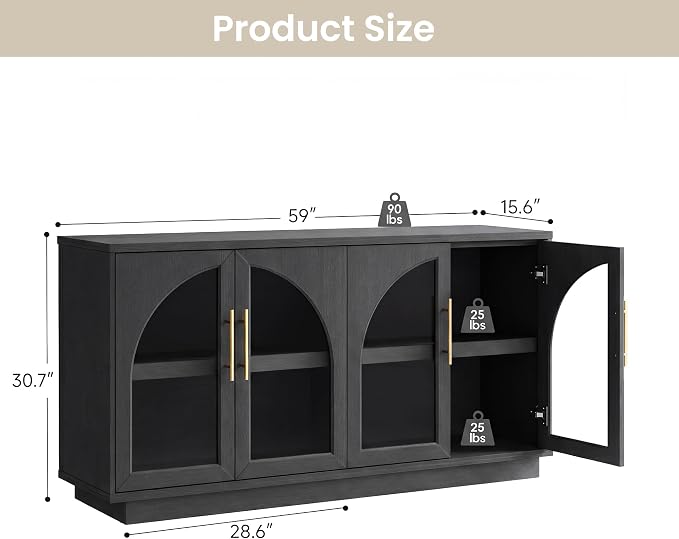 Fatmok Sideboard Buffet Cabinet - Image 2