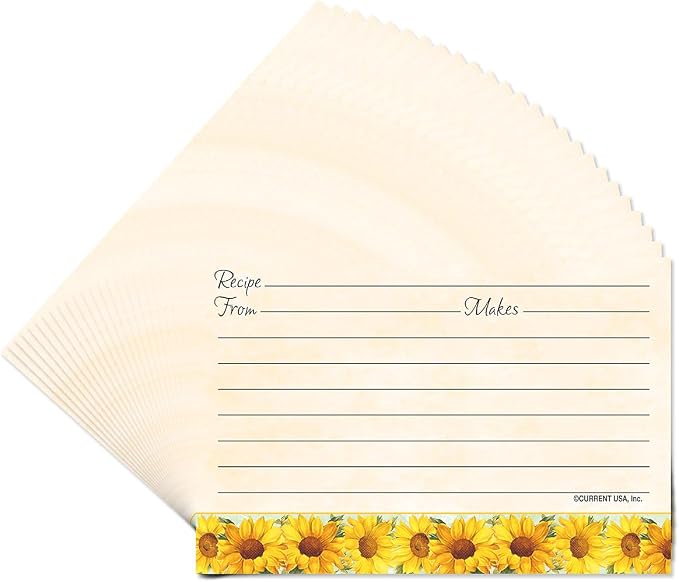 Current Sunflowers Recipe Cards - Image 4