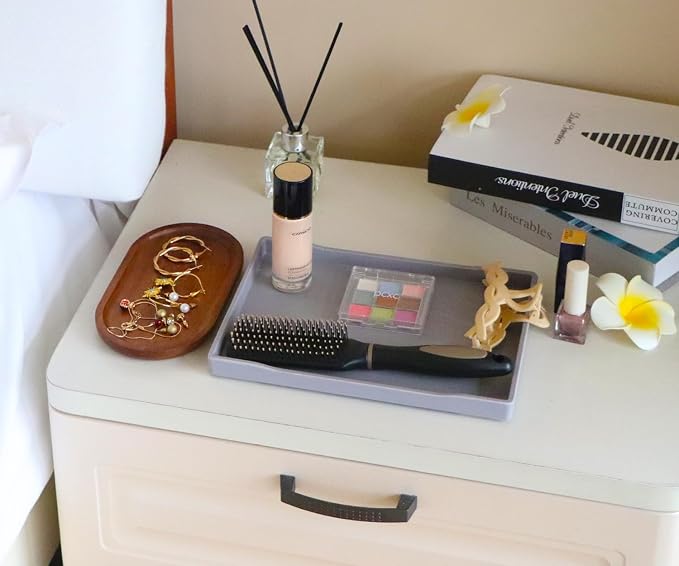 Gray Small Serving Tray, Countertop Organizer | - Image 3