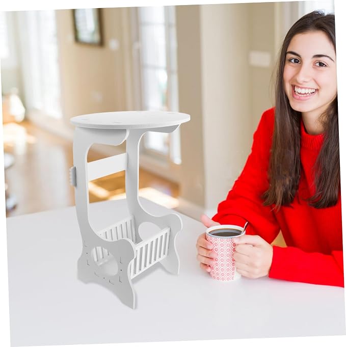 MERRYHAPY Modern Small Round Accent Table - Image 6