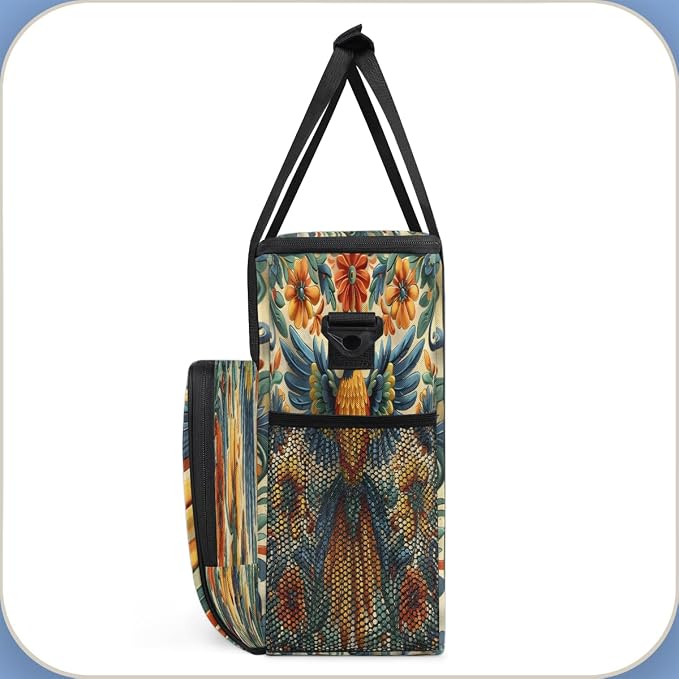 Vintage Boho Bird Coffee Maker Carrying Bag Tote Single Serve Station Organizer - Image 4