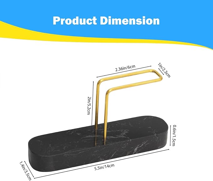 Coffee Filter Holder for Counter, Non-Slip Marble Base Cone Filter Stand for - Image 5