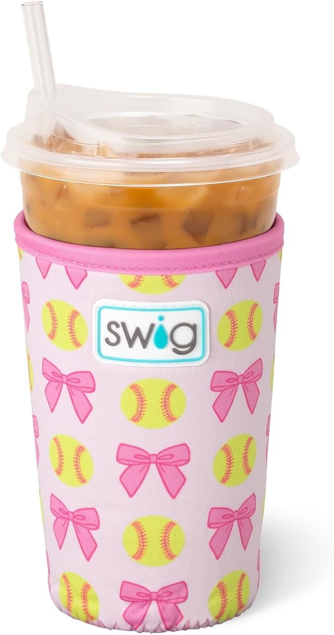 Swig Life Medium Iced Cup Coolie, Standard 22oz Iced Coffee Cup Insulator Sleeve by SwigLife