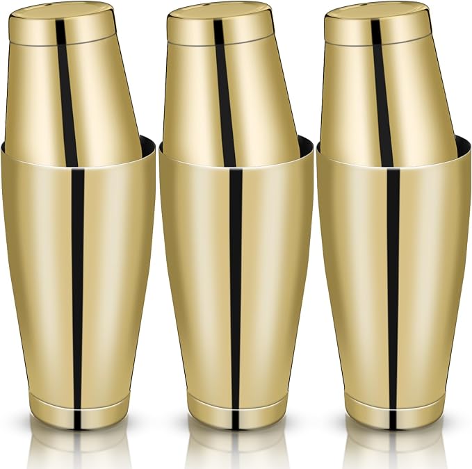 Sabary 6 Pcs Cocktail Shakers Professional Bar Shaker Boston Set Stainless by Sabary