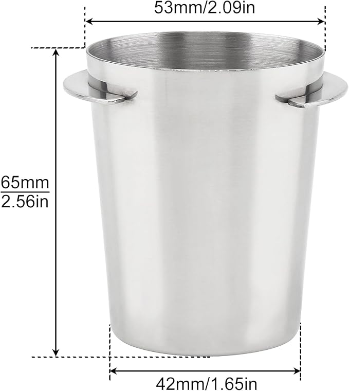 Coffee Dosing Cup 54mm, Stainless Steel Espresso Coffee Dosing Cup Espresso - Image 5