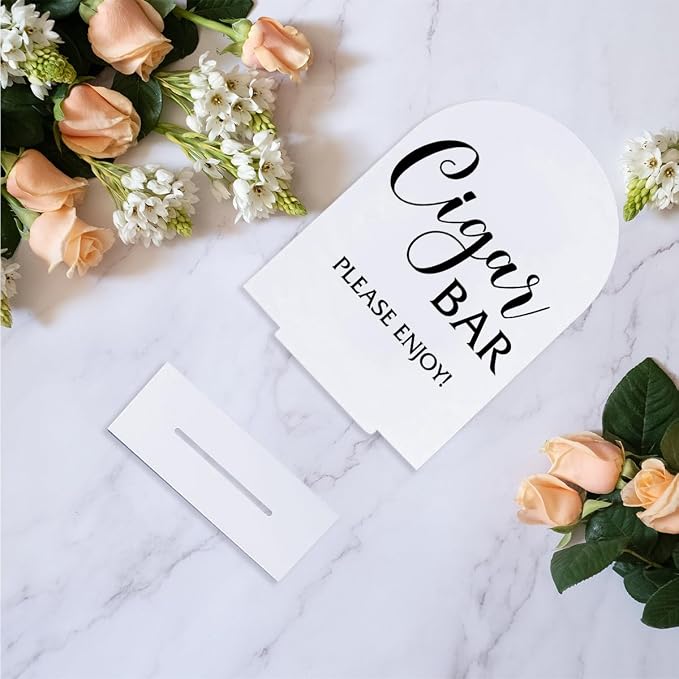 Cigar Bar Sign Wedding Bar Sign Wedding Table Signs - Image 5