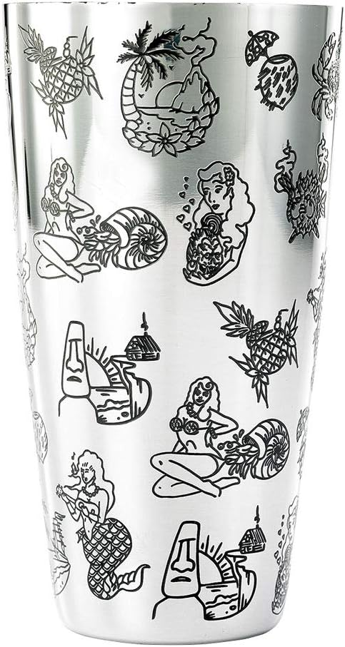 Barfly Cocktail Tin, Large 28 oz, Stainless Steel by BarflybyMercer