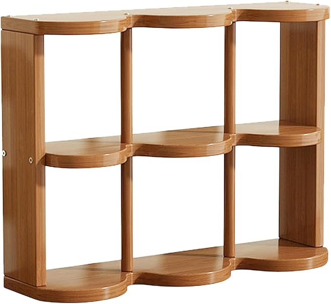 Wooden Coffee Mug Display Rack, Countertop Freestanding Grid Vintage Coffee Cup by Unknown