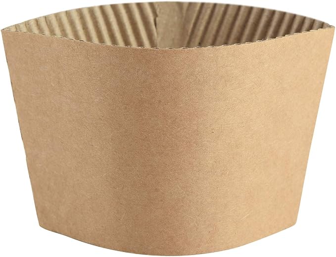 Coffee Sleeves - 500 count SPRINGPACK Disposable Corrugated Hot Cup Sleeves by SPRINGPACK