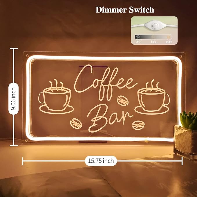 Planzo Coffee Bar Neon Sign Light - Image 4