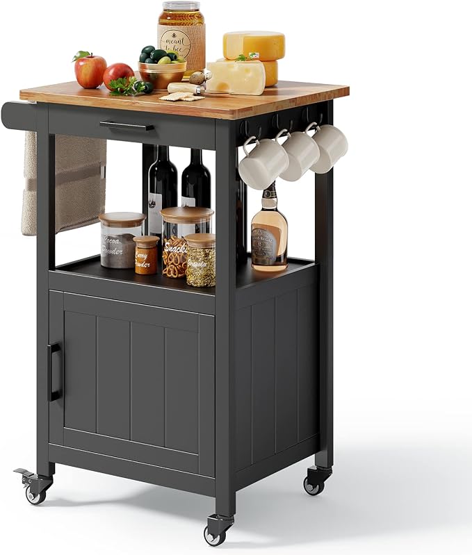 Qsun Kitchen Island on Wheels by Qsun