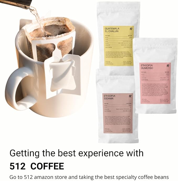 25 Pcs - Biodegradable Portable Coffee Filter Paper Bag | Hanging Ear - Image 4