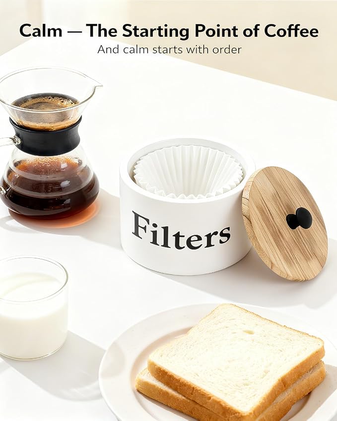 Built-in Storage Filter Holder – Space-Saving Countertop Essential - Image 2