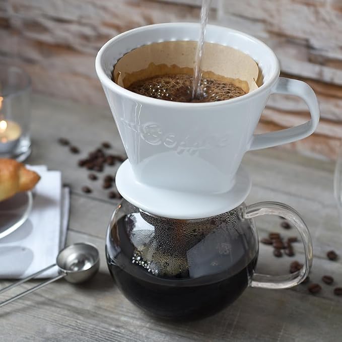 Creano XXL Porcelain Coffee Dripper White - Image 2