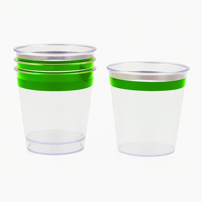 Mandala Crafts Disposable 1oz Plastic Mini Shot Glasses - Image 2