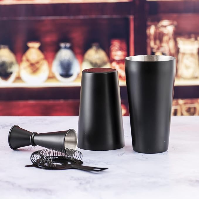 JNWINOG Cocktail Shaker Set 4-Piece Boston Shaker Kit - Image 6