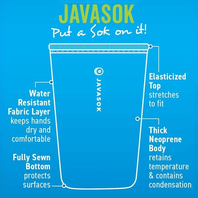 Sok It JavaSok Iced Coffee & Cold Soda Insulated Neoprene Cup Sleeve - Image 3