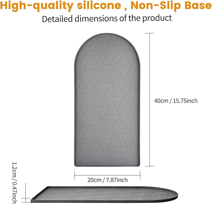 Silicone Coffee Mat, 15.8"x7.9" Coffee Bar Mats - Image 3