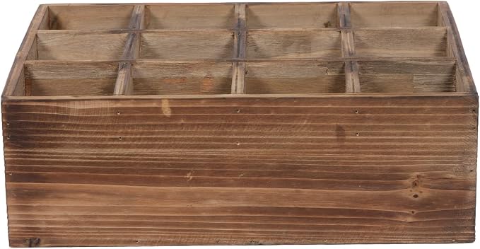 Farmhouse Wooden Storage Crate for Decoration 13 x 10 inches, Rustic Small Beer - Image 7