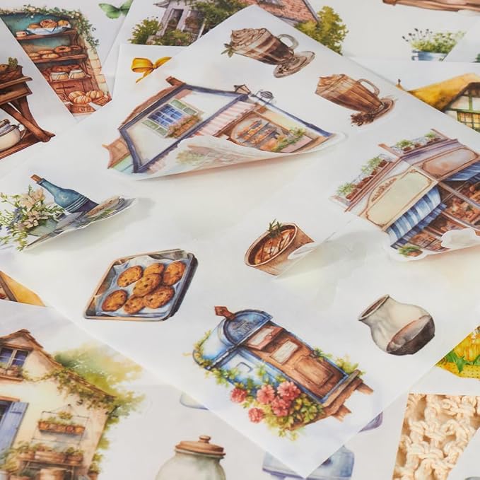 Garden Journal Stickers for Junk Journal Supplies, 50 Sheets Precut Watercolor - Image 7