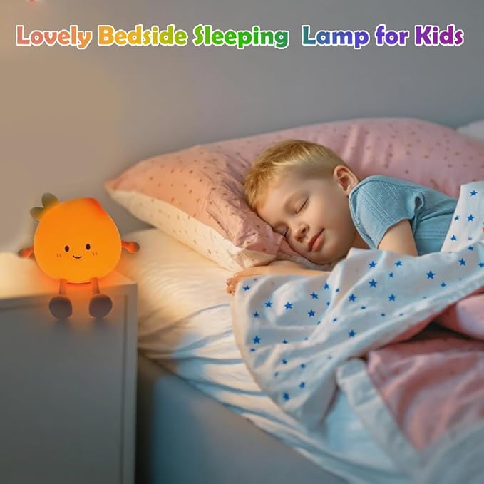 Peach Night Light for Adults Kids, Cute Silicone Dimmable Sleeping and - Image 6