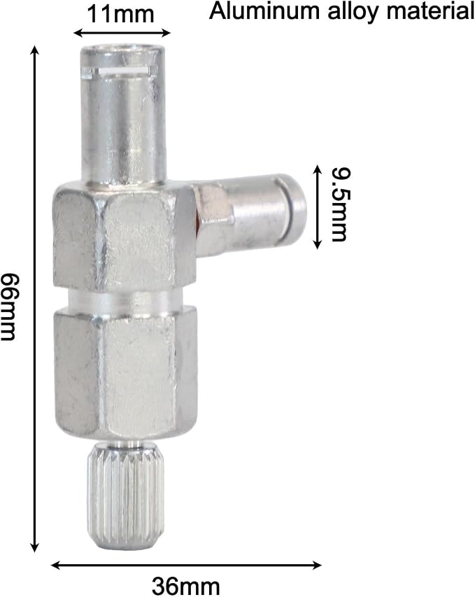 Aluminum Alloy Steam Valve for Coffee Machines, Dual Control Function - Image 3