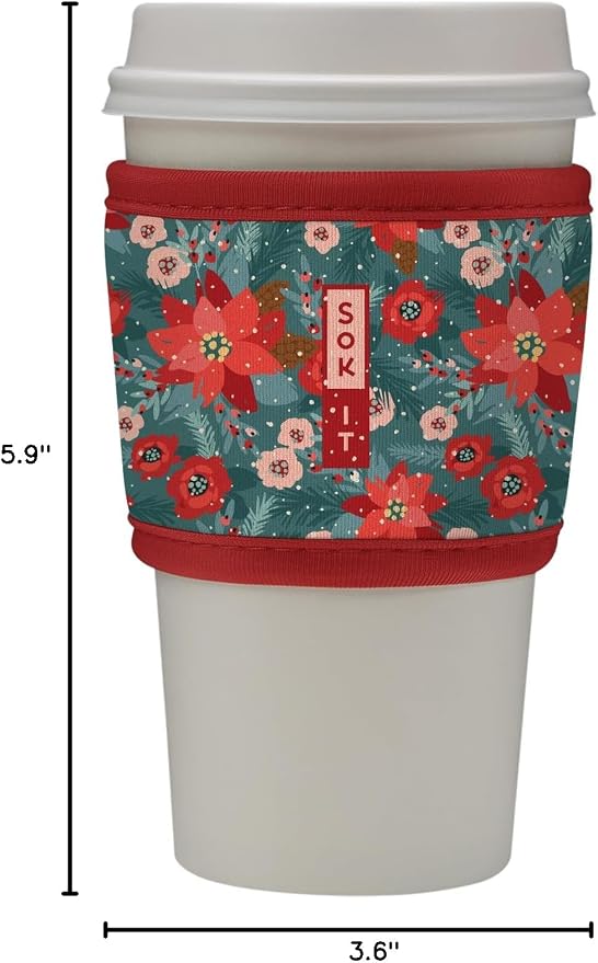 Sok It HotSok Coffee & Tea Reusable Insulated Neoprene Cup Sleeve - Image 7