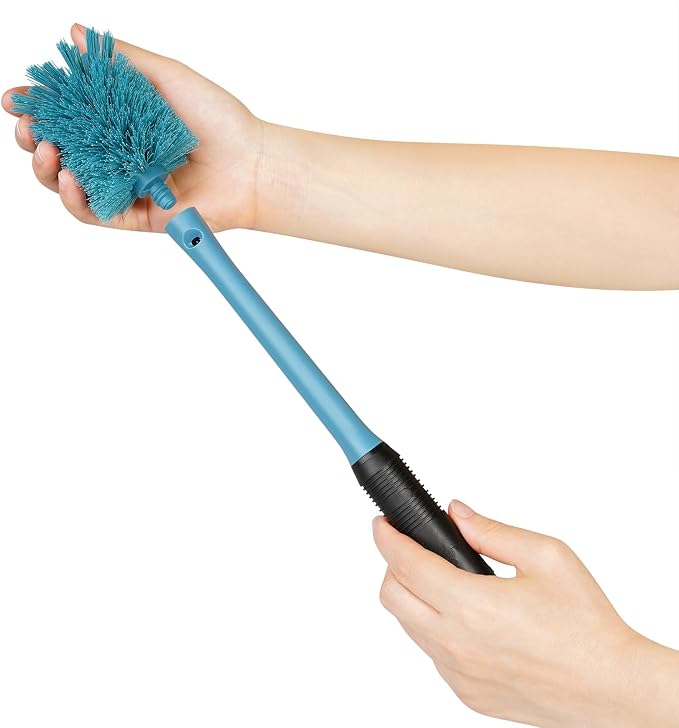 MOSOLAN 2-in-1 Water Bottle Brush and Straw Cleaner Brush, Long Handle Scrub - Image 4