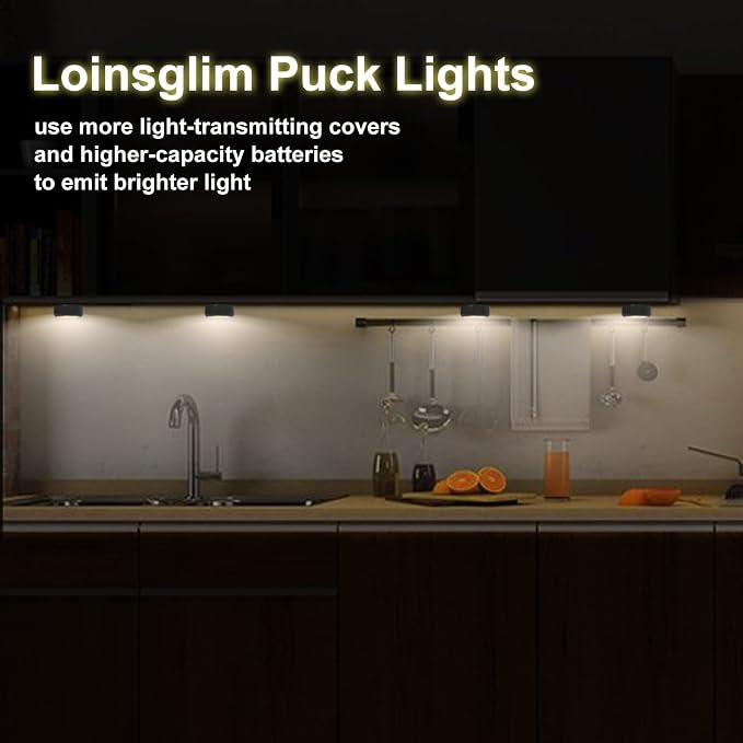 Puck Lights with Remote, Wireless LED Puck Light - Image 4