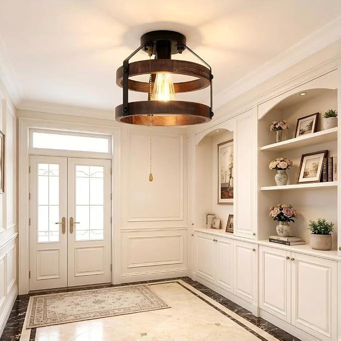 Farmhouse Flush Mount Ceiling Light - Image 5