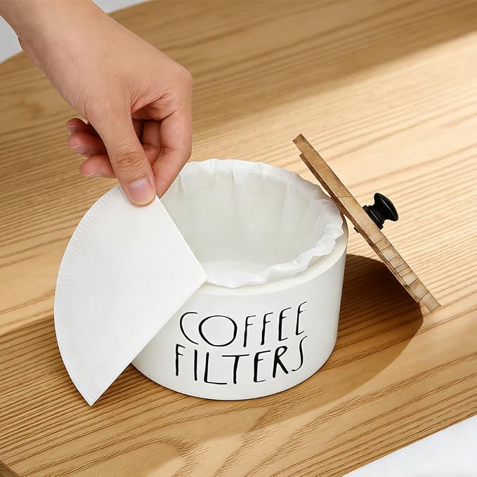 2 Pack White Coffee Filter Holder - Image 3