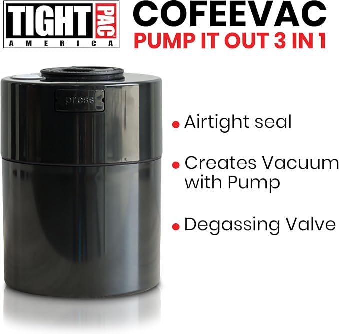 COFFEEVAC Pump It Out Airtight Coffee Container – Vacuum Storage Container - Image 3