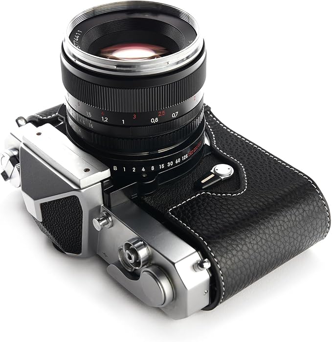 TP Original Handmade Genuine Real Leather Half Camera Case Bag Cover - Image 4