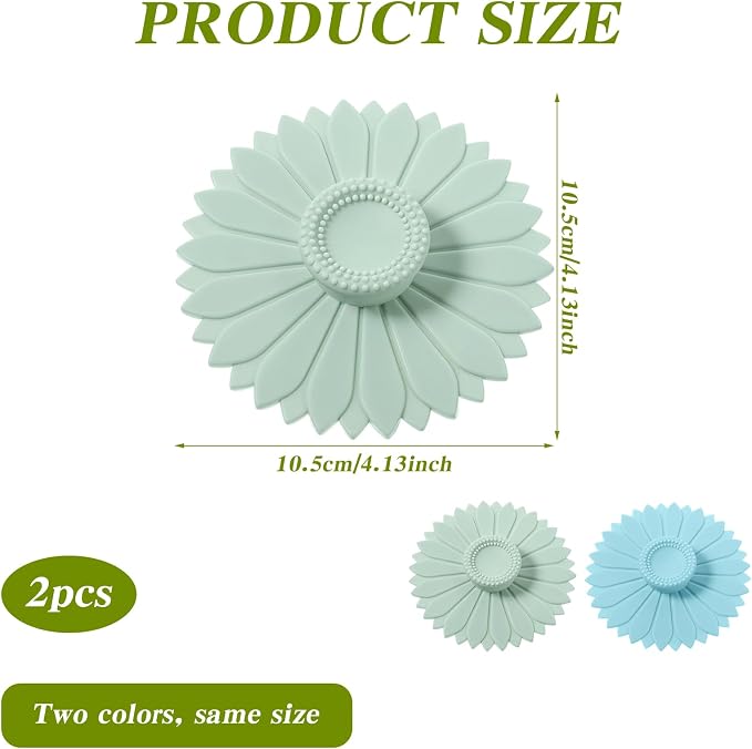 Silicone Cup Covers, Keep Bugs Out, Spill Proof, Dishwasher Safe Sunflower - Image 2