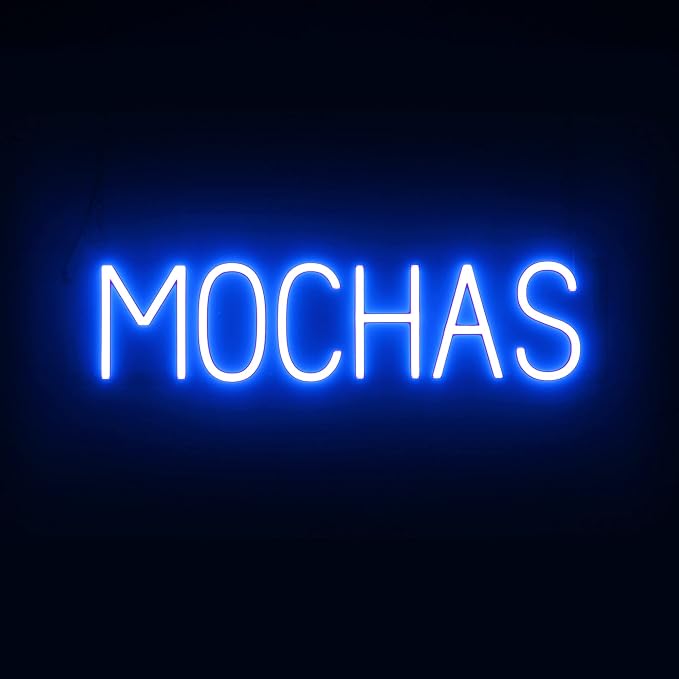 SpellBrite MOCHAS Sign | Coffee Drink-Related Sign by SpellBrite