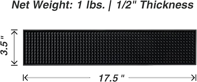 Bar Mat Bundle - Two 18 x12 inches Square Mats and Two 17.5x3.5 inches Bar - Image 3