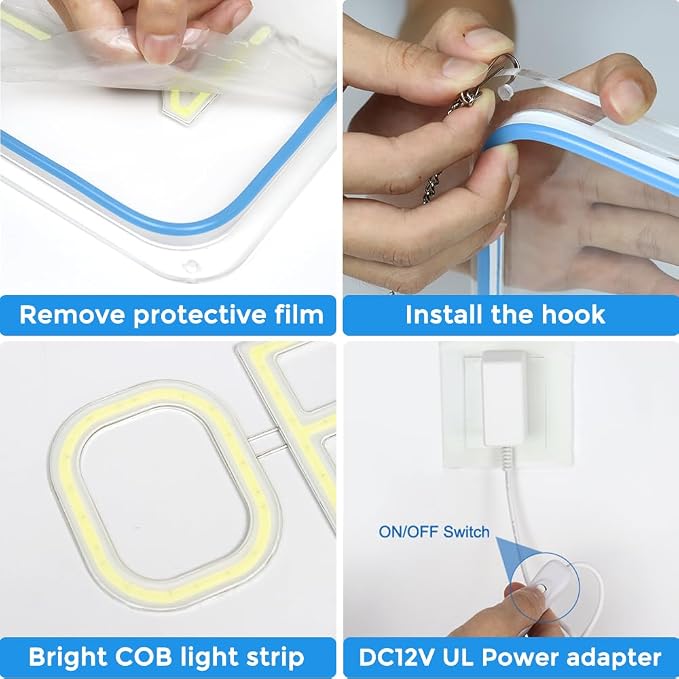 Open Signs for Business, Bright COB Chip LED Open Sign - Image 4