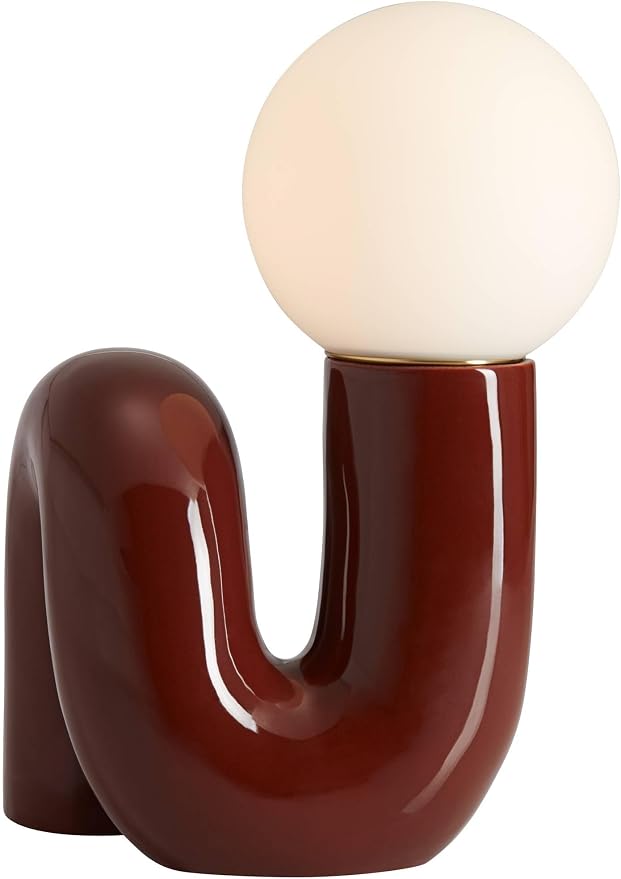 360 Lighting Fondant 11 1/2" Small Mid Century Modern Accent Table Lamps Set of - Image 6