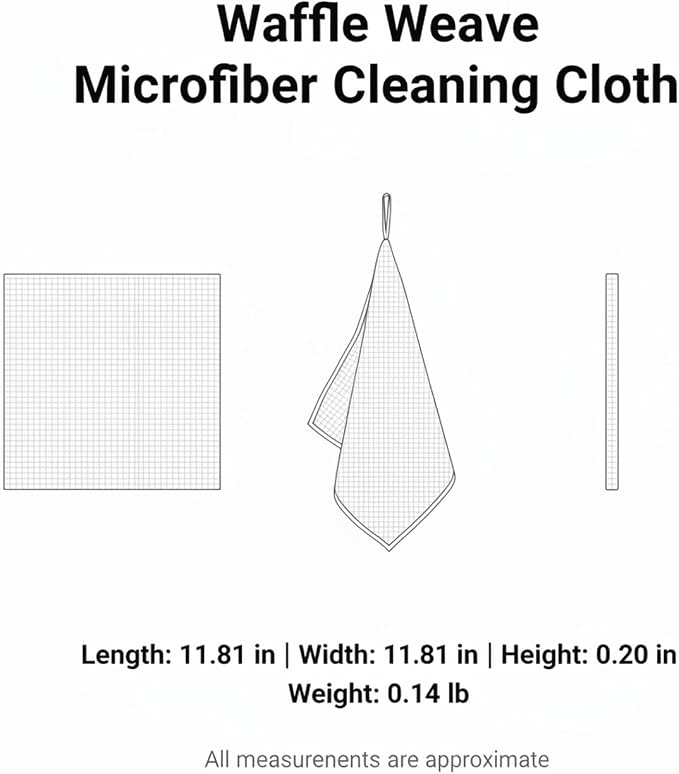 Waffle Weave Microfiber Cleaning Cloth - Image 7