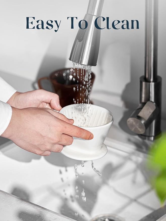 DOWAN Pour Over Coffee Maker, Non-Electric Pour Over Coffee Dripper, Manual - Image 6