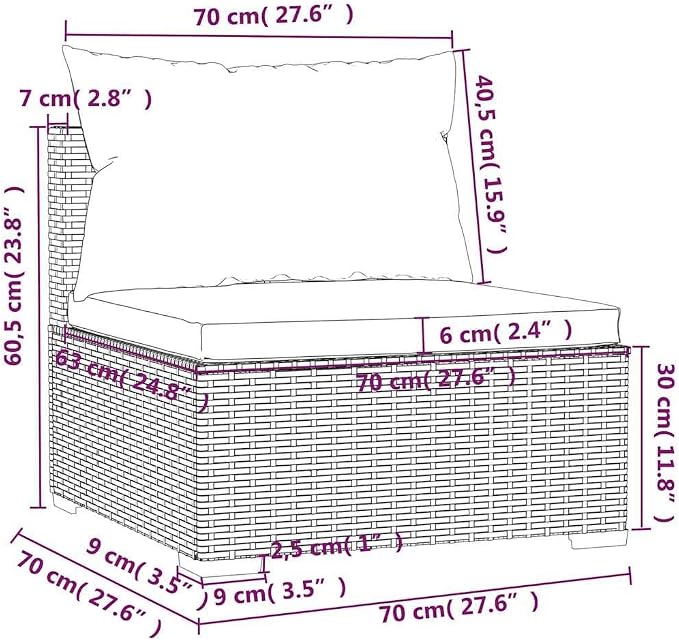 4-Piece Modular Garden Lounge Set - Image 9