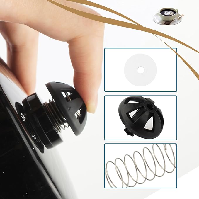 2-Pack Replacement Coffee Brew Basket Spring Loaded Stopper Kits, Fits Mr. - Image 6