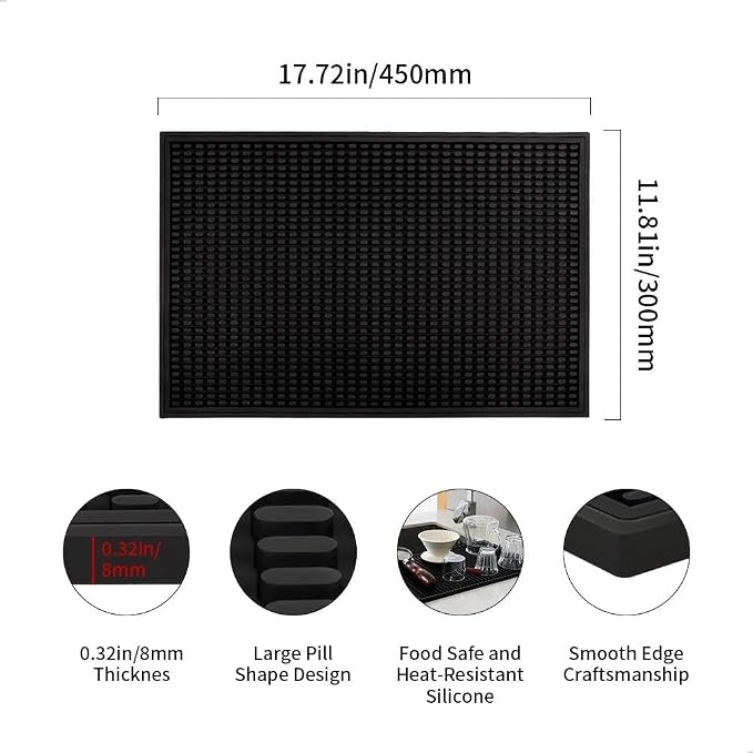 watchget Silicone Coffee Bar Mat - Image 2