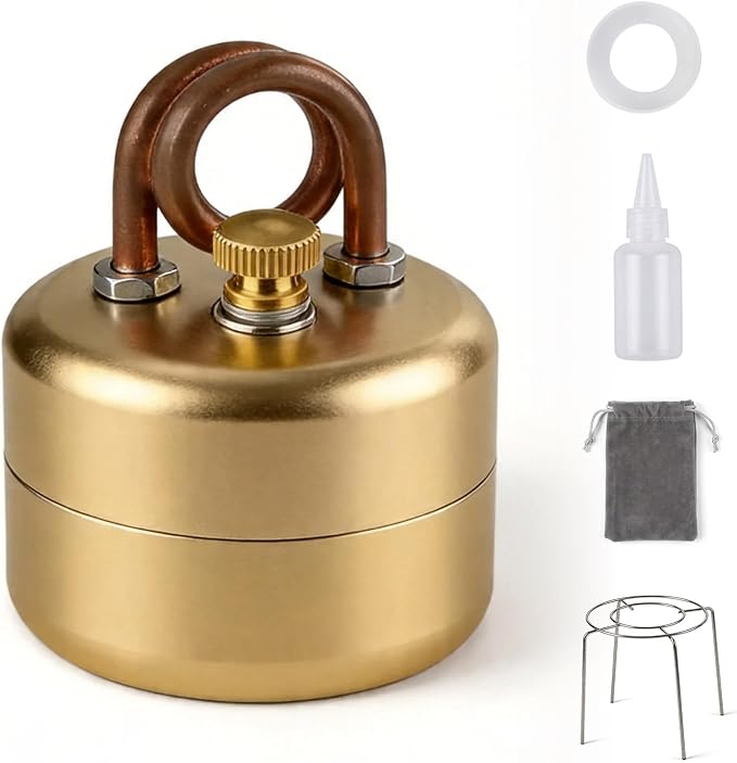 High-Power Mini Alcohol Stove Spirit Burner, Portable Aluminum Camping by Unknown